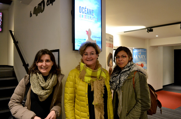 Fabienne Lagarde, coordinatrice du projet Nanoplastiques (Le Mans Université - Institut Molécules et Matériaux du Mans) de Catherine Mouneyrac, coordinatrice du projet MiPIAqua (Université catholique de l'ouest) et de Messika Revel (UCO)